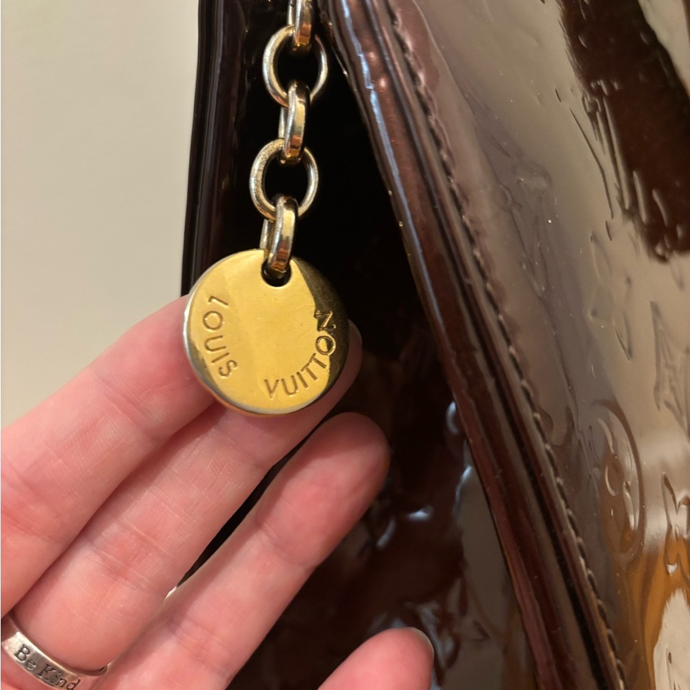 🛑SOLD🛑 Louis Vuitton Monogram Vernis GM Tote Bag Amarante - Picture 4 of 14